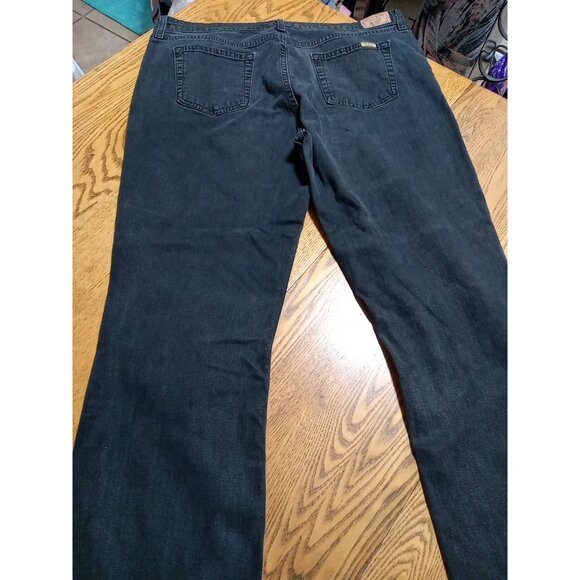 LEVI STRAUSS Jeans Womens 18 SHORT BLACK Faded MID RISE BOOTCUT  Preowned Denim - Picture 13 of 14